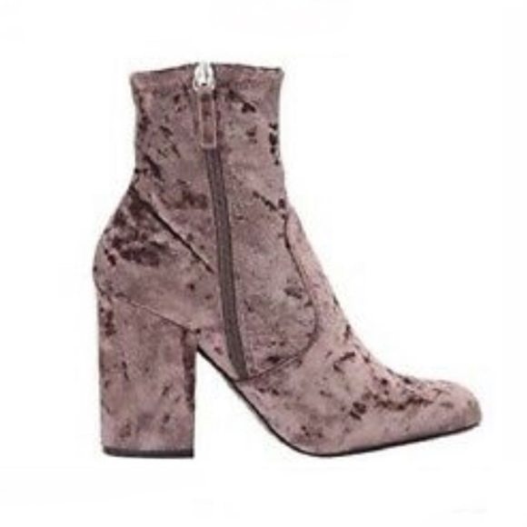 Steve Madden Velvet Gaze Bootie Taupe Size 10 - Picture 1 of 9